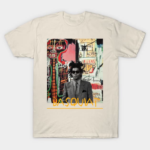 Basquiat Boom For Real Inspired Retro T-Shirt by ArtImpressionFinds